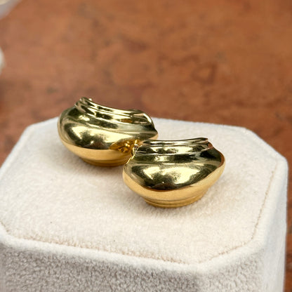 Estate 18KT Yellow Gold Tiffany & Co. Paloma Picasso Vendome Half-Hoop Earrings