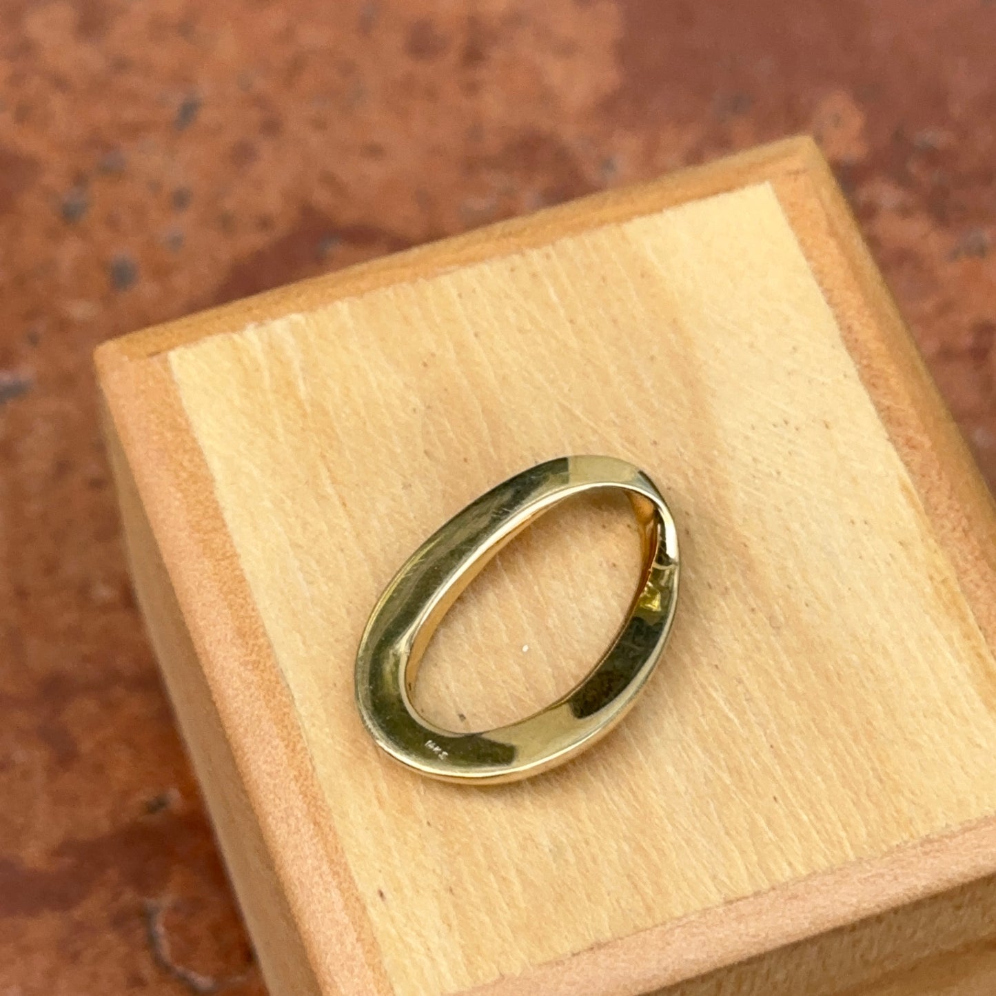 10KT Yellow Gold Open Circle Pendant Slide