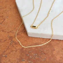 Load image into Gallery viewer, 10KT Yellow Gold 1.2mm Cable Chain Necklace