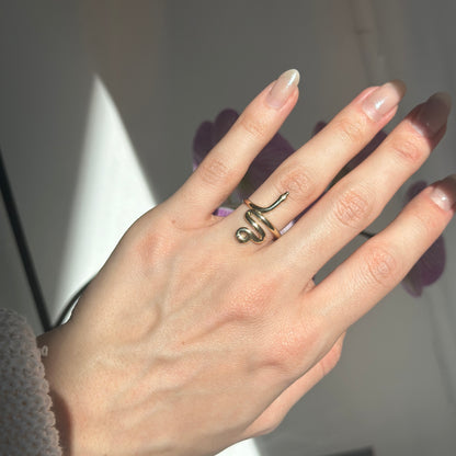 14KT Yellow Gold Slithering Snake Ring