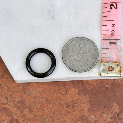 Black Onyx Round Earring Charms