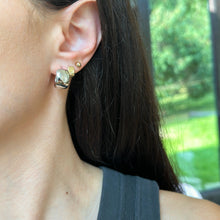 Load image into Gallery viewer, 14KT White Gold 9.5mm Wide Huggie Hoop Earrings