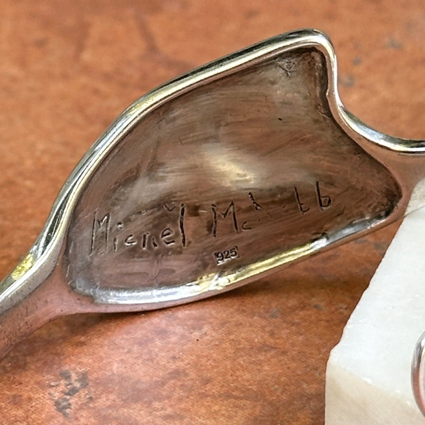 Estate Designer Michael McNabb Sterling Silver Horse Head Handmade Cuff Bracelet