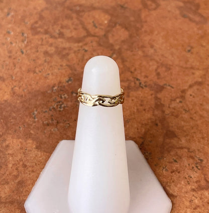 14KT Yellow Gold Irish Scottish Celtic Knot Toe Ring