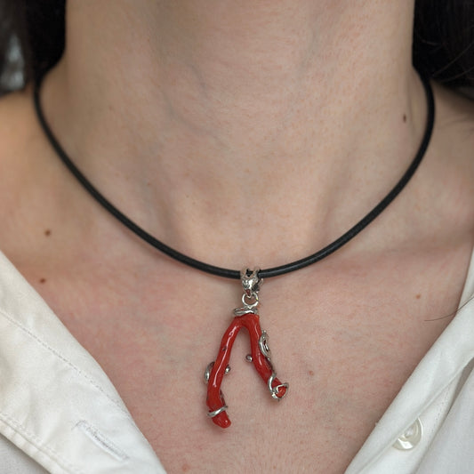 Sterling Silver 3mm Black Leather Cord Necklace - LSJ