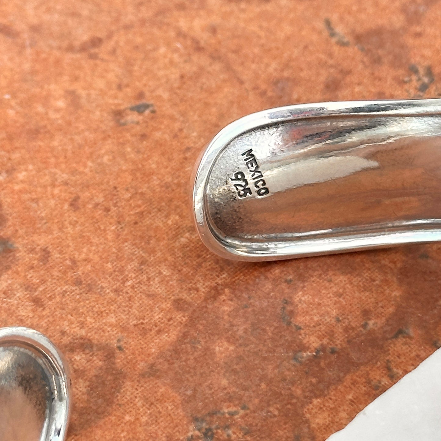 Sterling Silver Wavy Tapered Open-Ended Cuff Bracelet