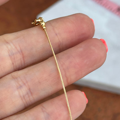 18KT Yellow Gold .70mm Cable Neck Wire Necklace - LSJ