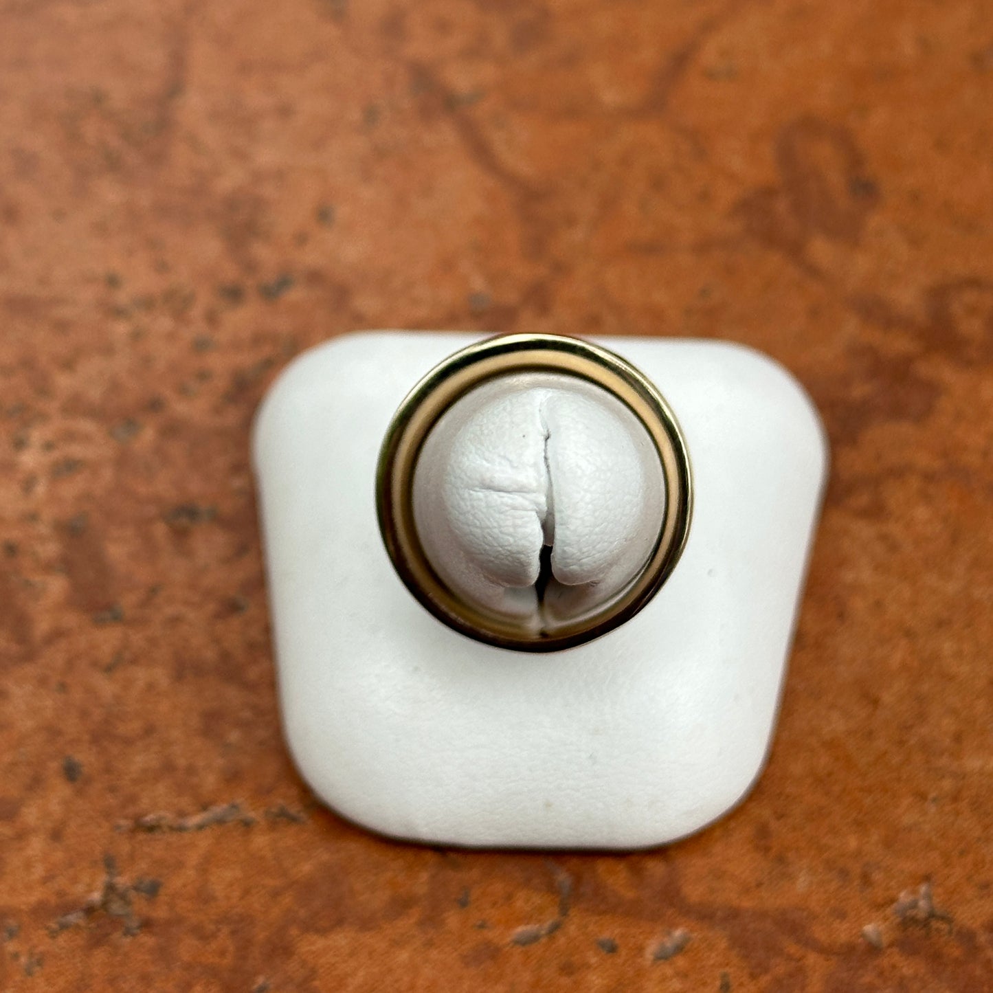 14KT Yellow Gold Solid Grooved Design Cigar Band Ring