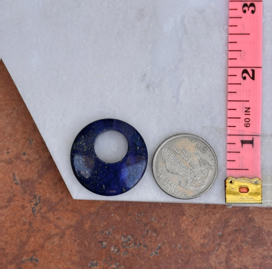 Estate Blue Lapis Round Earring Charms