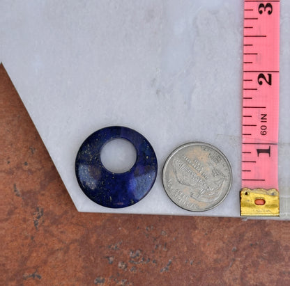 Estate Blue Lapis Round Earring Charms