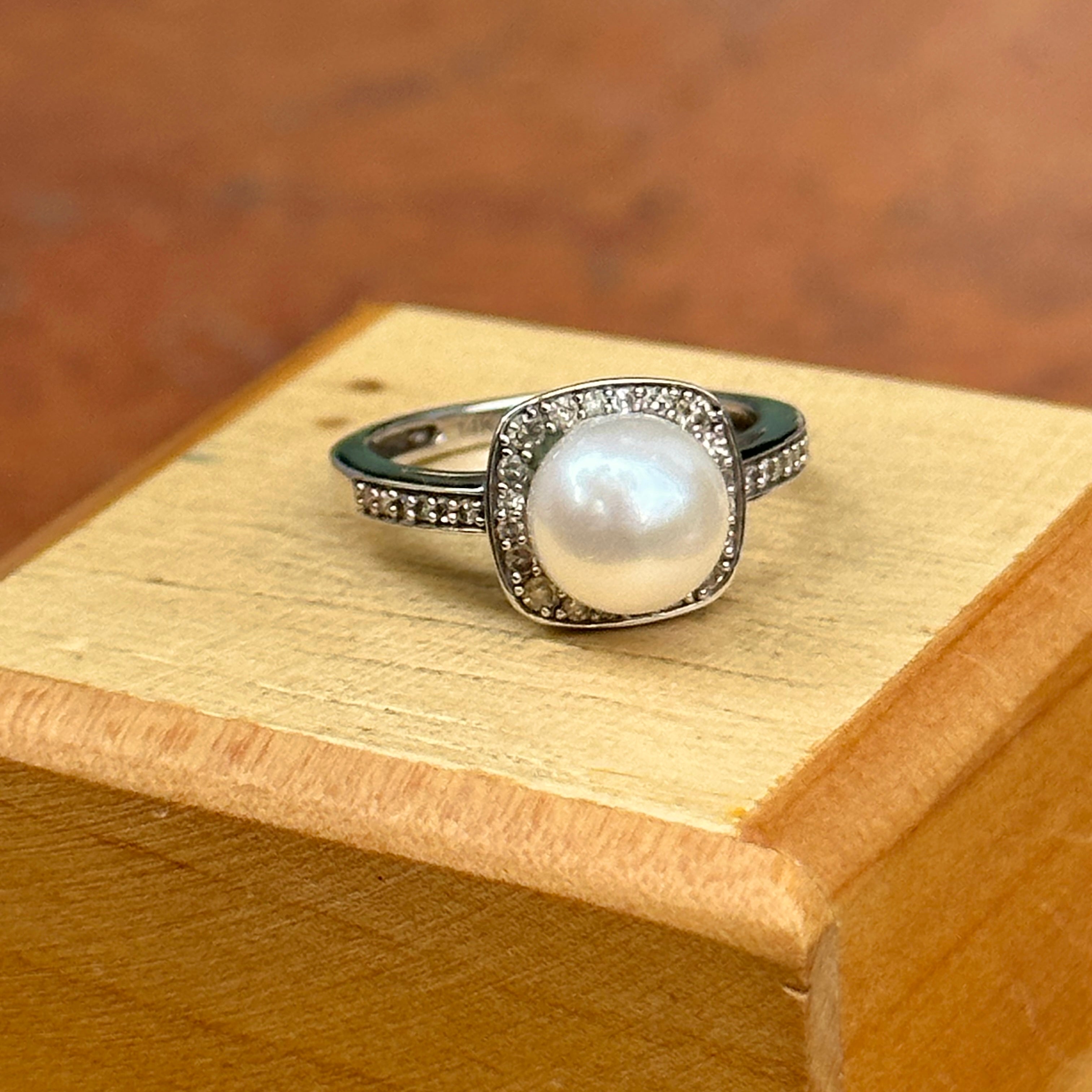 Flower Pearl Ring – Enumu