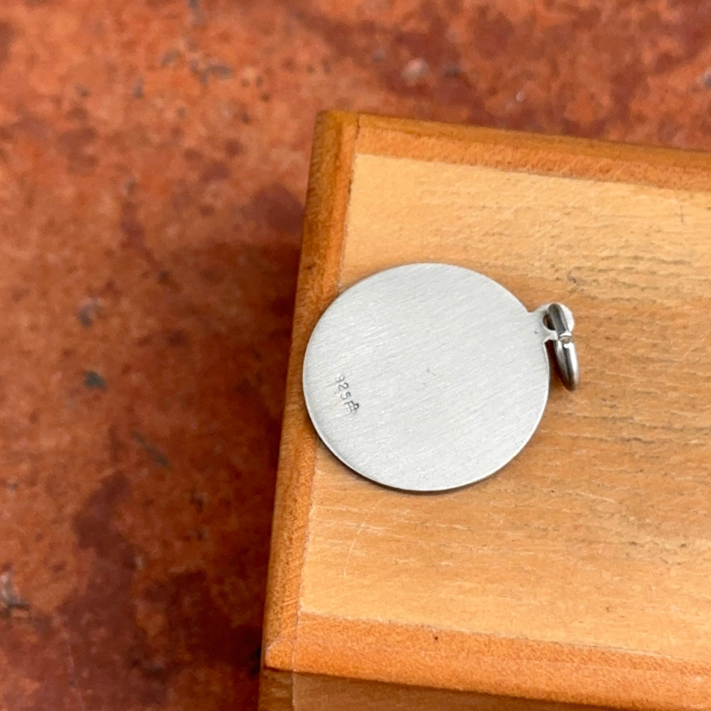 Sterling Silver Pope Francis Round Medal Pendant 18mm