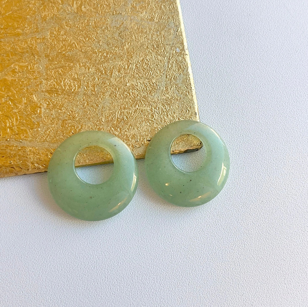 Aventurine Green Jade Earring Charms