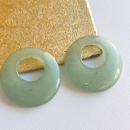 Aventurine Green Jade Earring Charms