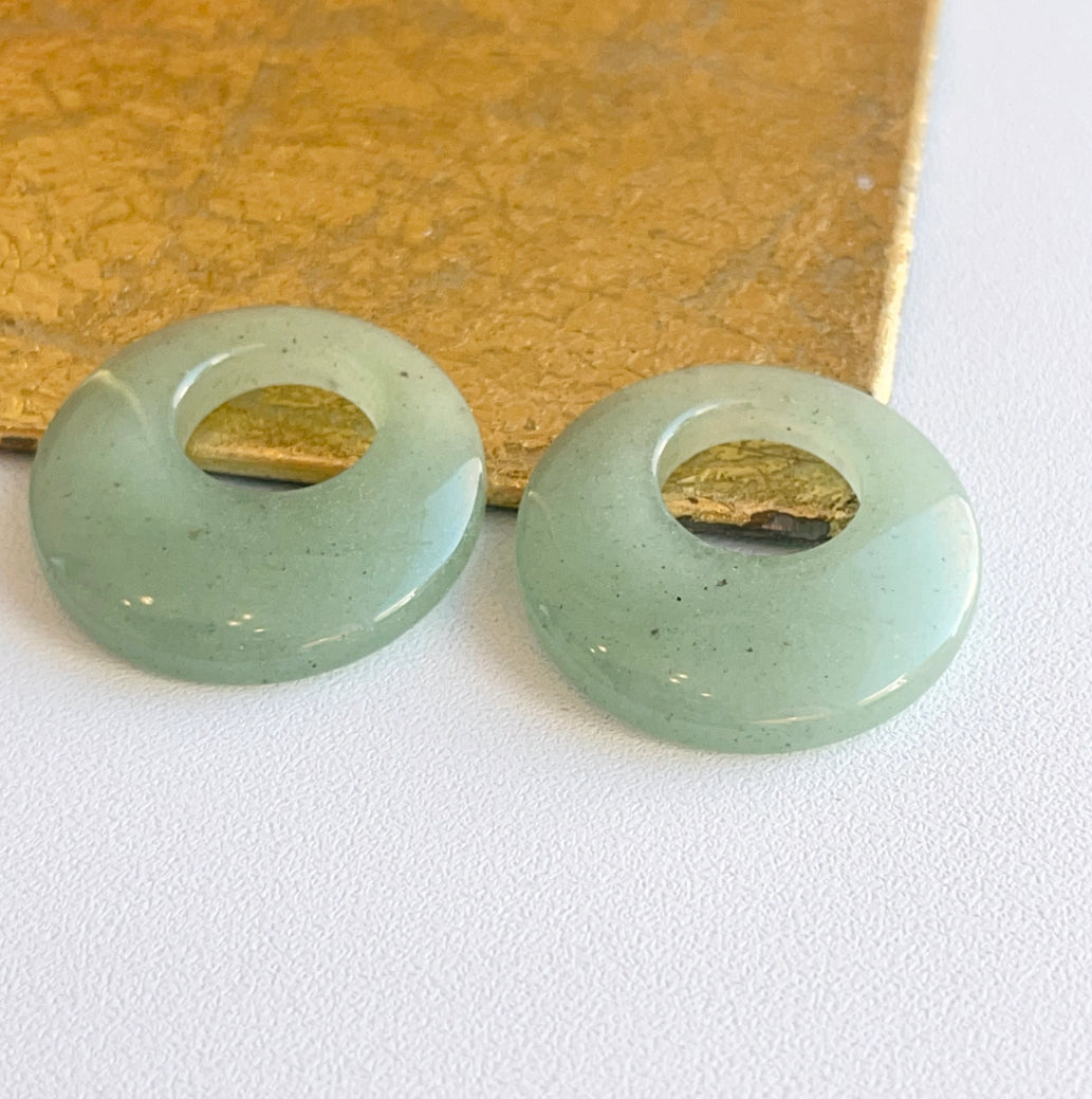 Aventurine Green Jade Earring Charms