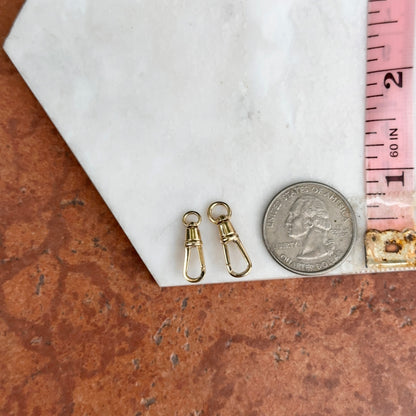 14KT Yellow Gold Swivel Clasp Charm Holder