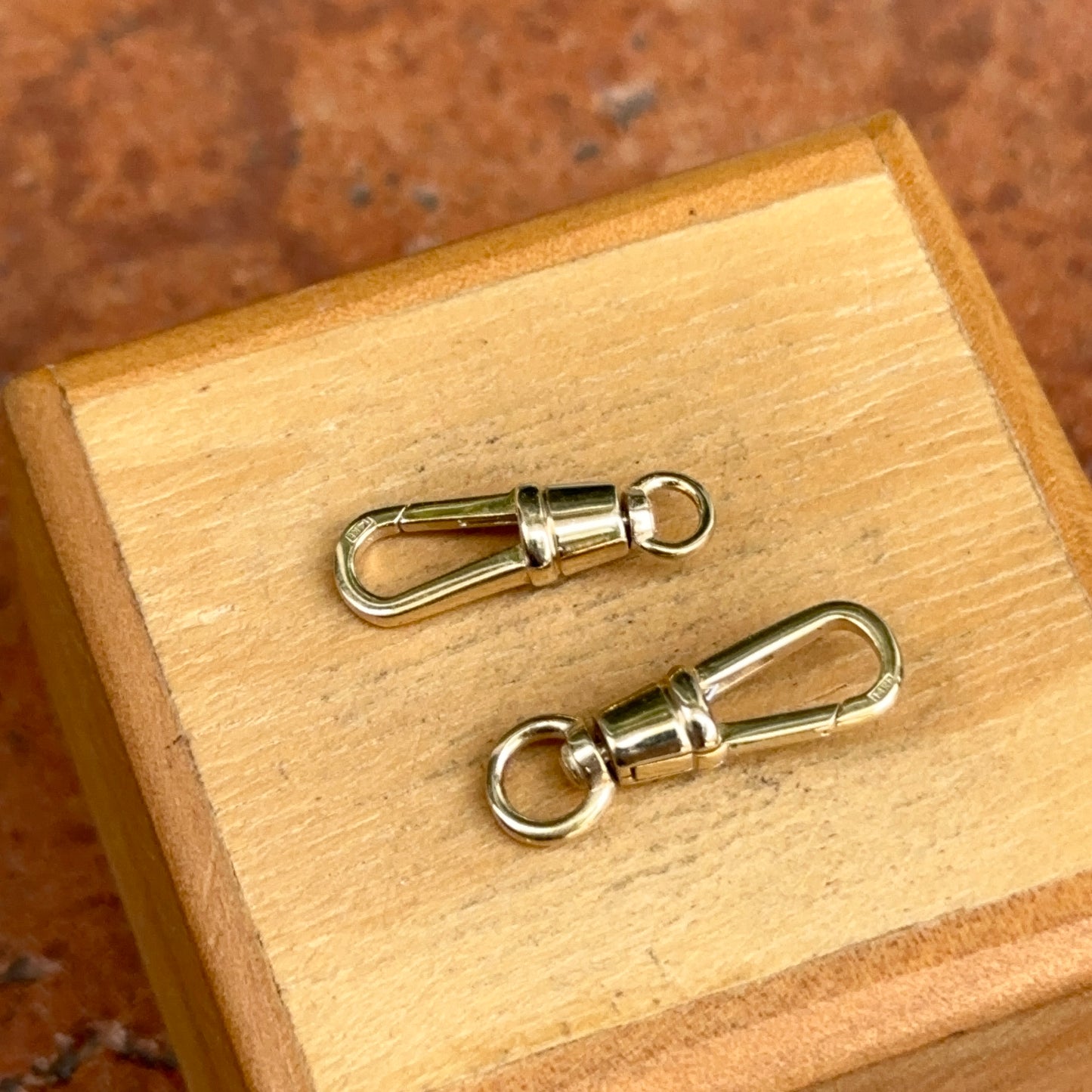 14KT Yellow Gold Swivel Clasp Charm Holder