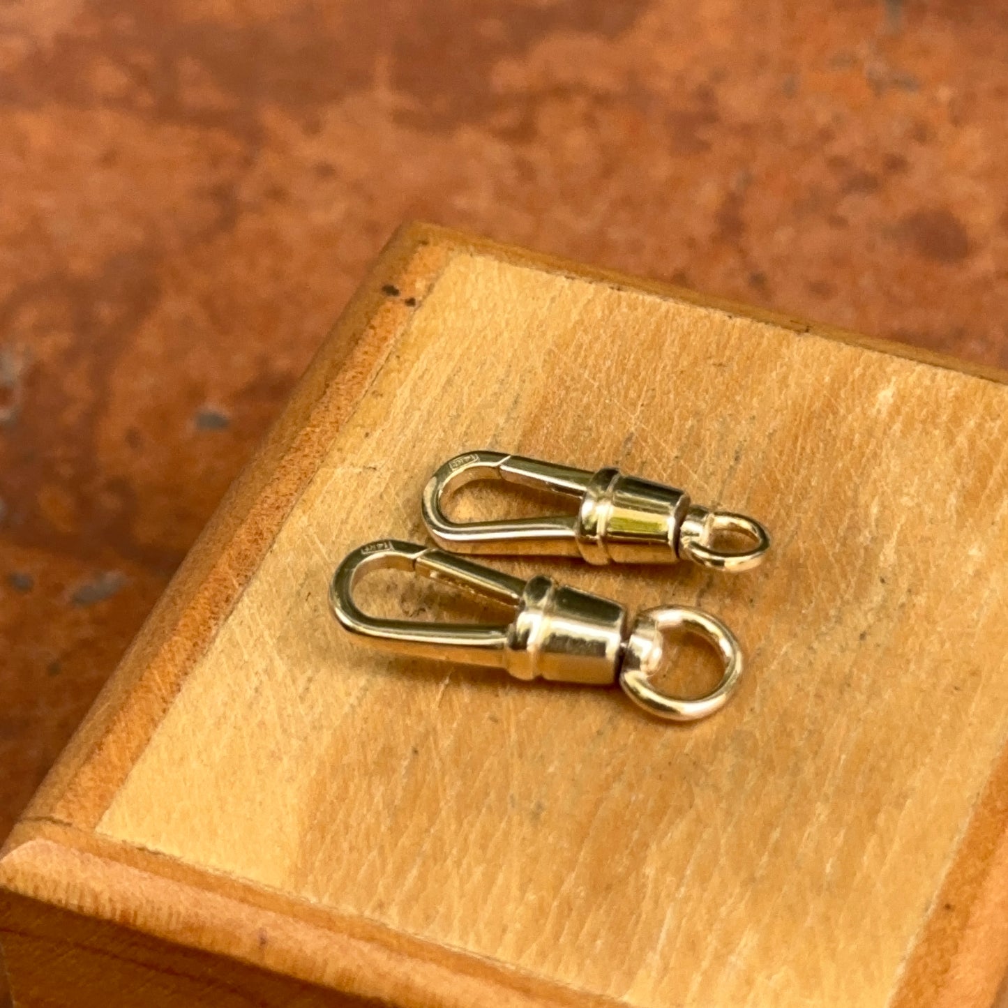 14KT Yellow Gold Swivel Clasp Charm Holder
