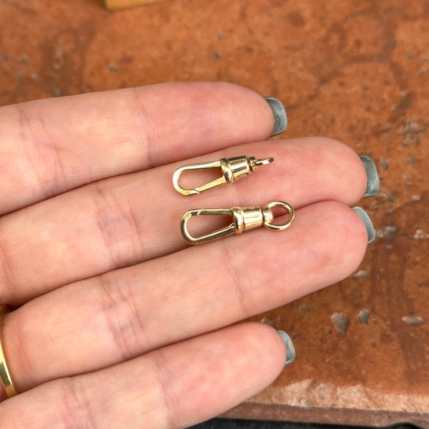 14KT Yellow Gold Swivel Clasp Charm Holder