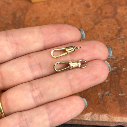 14KT Yellow Gold Swivel Clasp Charm Holder