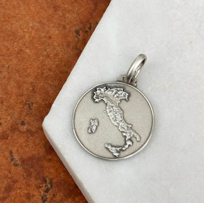 Sterling Silver Italy Medal Pendant