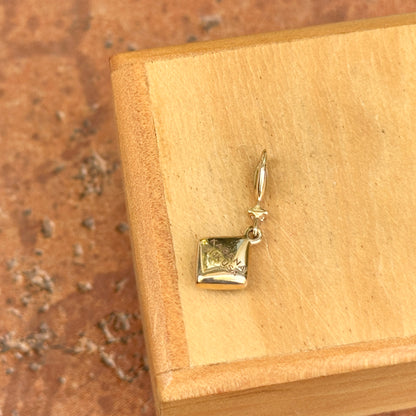 14KT Yellow Gold Kabana Lapis Lazuli + Round Diamond Pendant