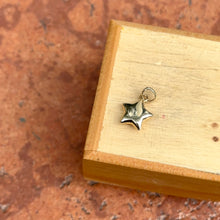 Load image into Gallery viewer, 14KT Yellow Gold Pink Enamel Puffed Star Pendant Charm