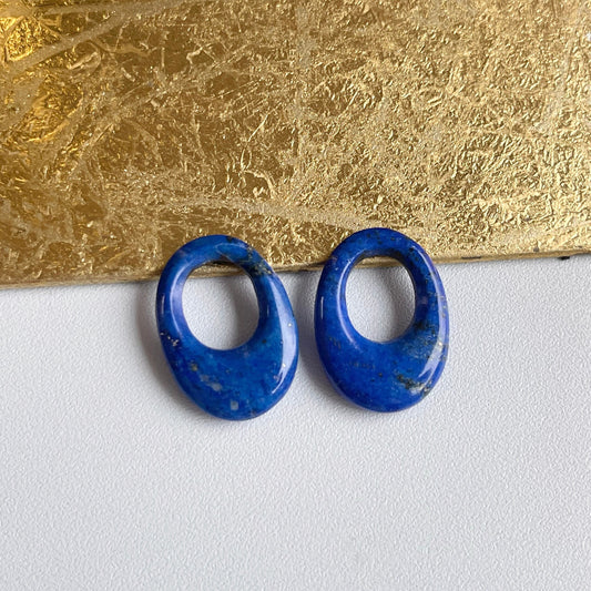 Estate Blue Lapis Lazuli Earring Charms