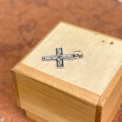 14KT White Gold Greek Cross Pendant