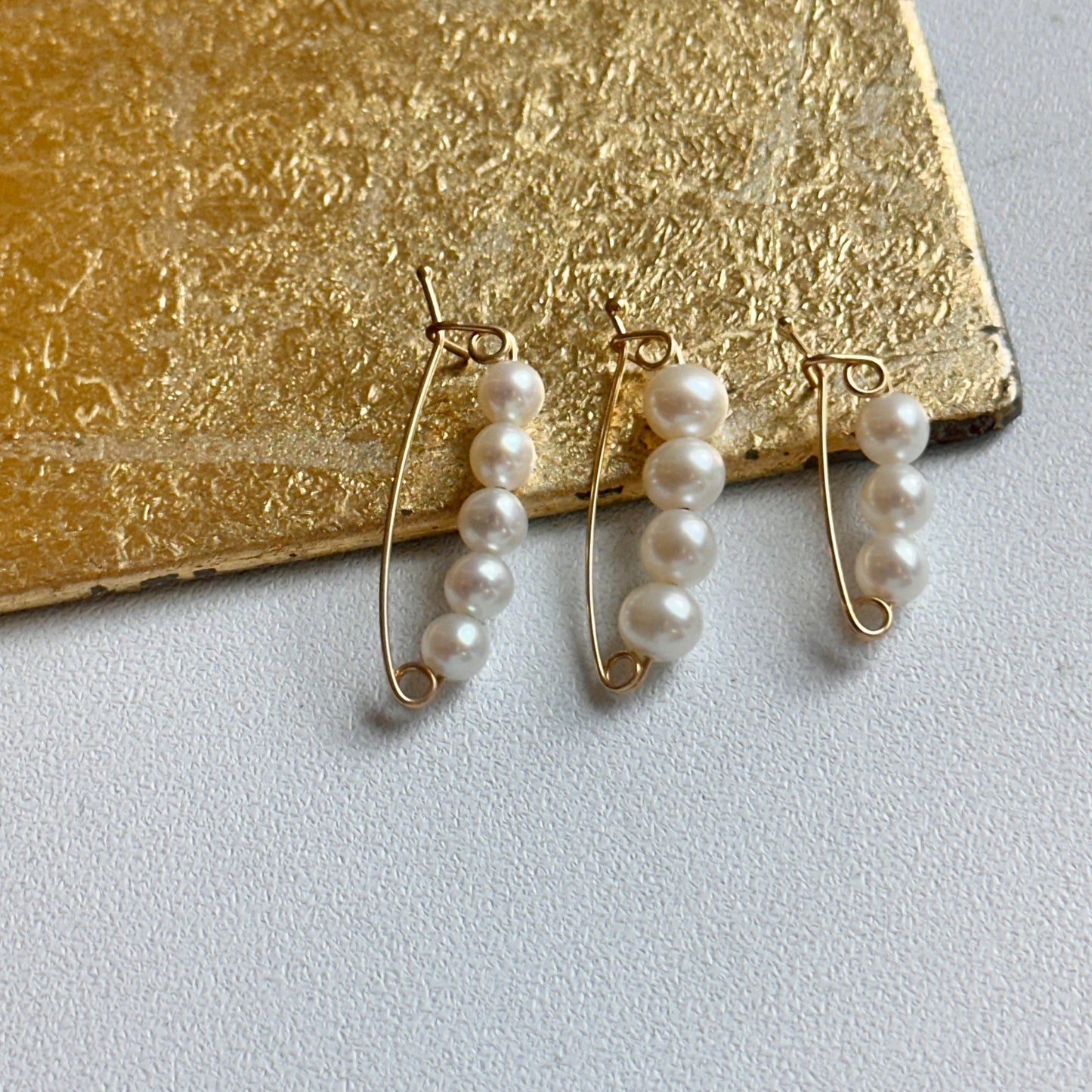 14KT Yellow Gold Freshwater Pearls Pearl Shortener Clasp