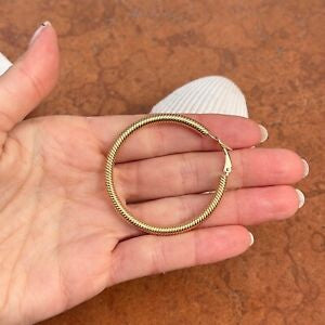 14KT Yellow Gold Twisted Hoop Earrings