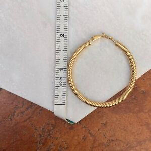 14KT Yellow Gold Twisted Hoop Earrings