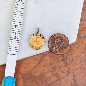 14KT Yellow Gold Sacred Heart of Jesus Pendant