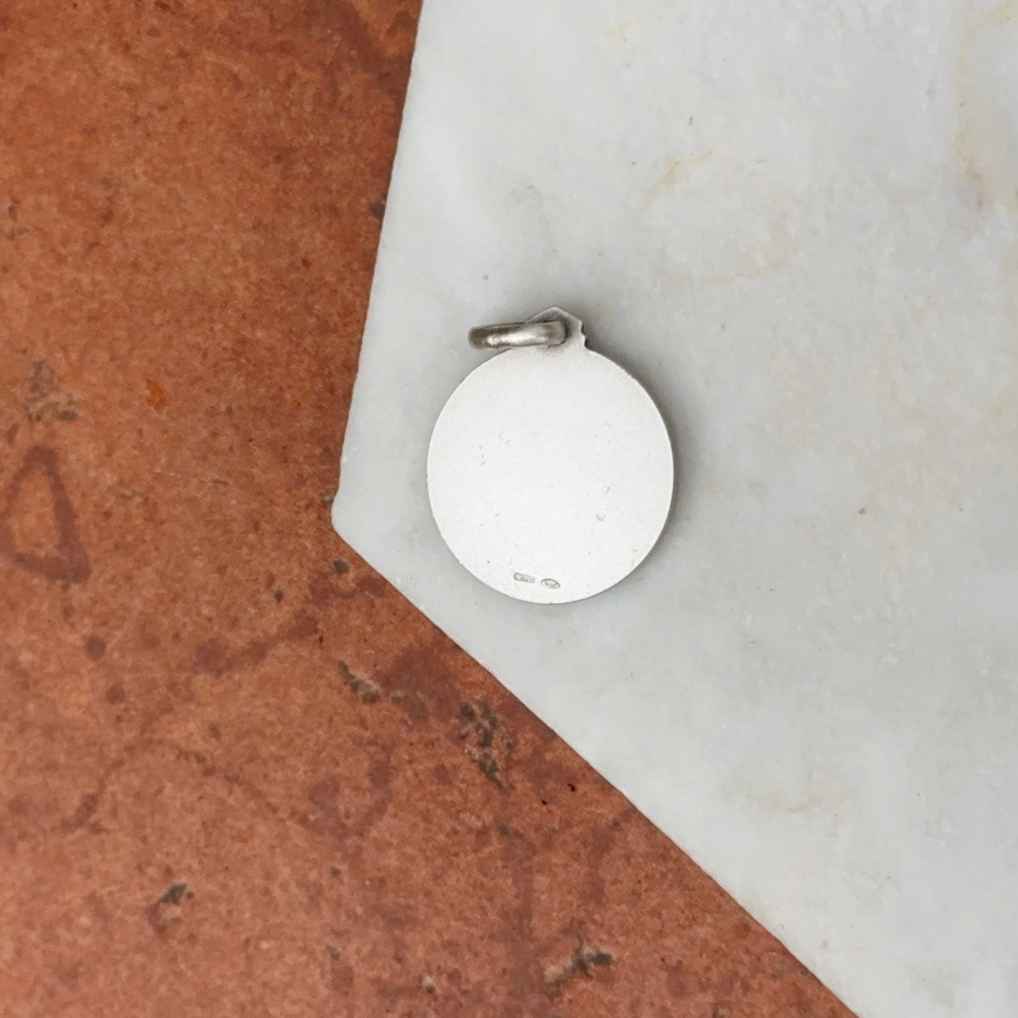 Sterling Silver Antiqued Pope Francis Medal Pendant 21mm