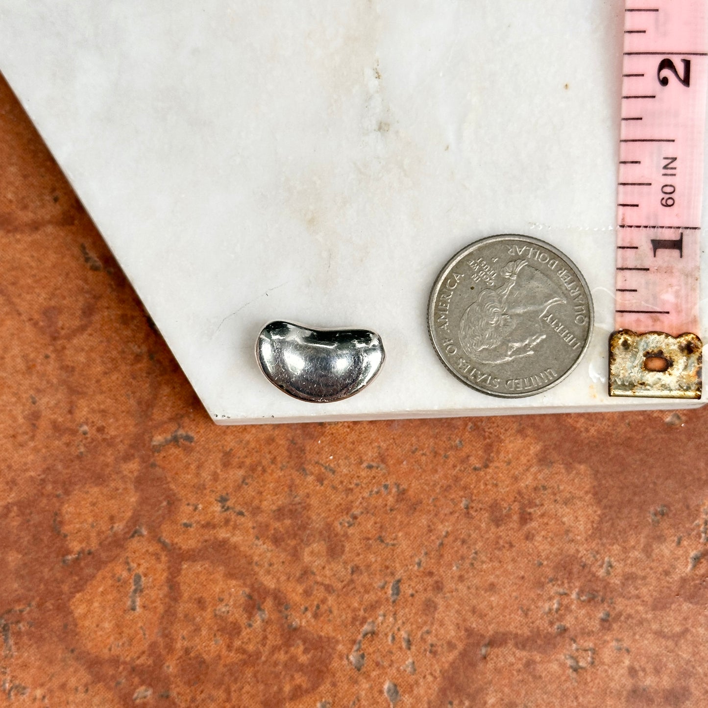 Estate Tiffany & Co. Sterling Silver Bean Pendant