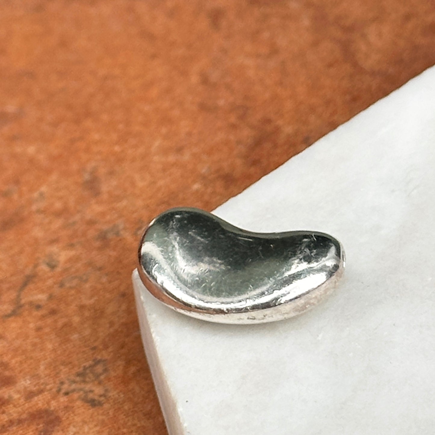 Estate Tiffany & Co. Sterling Silver Bean Pendant