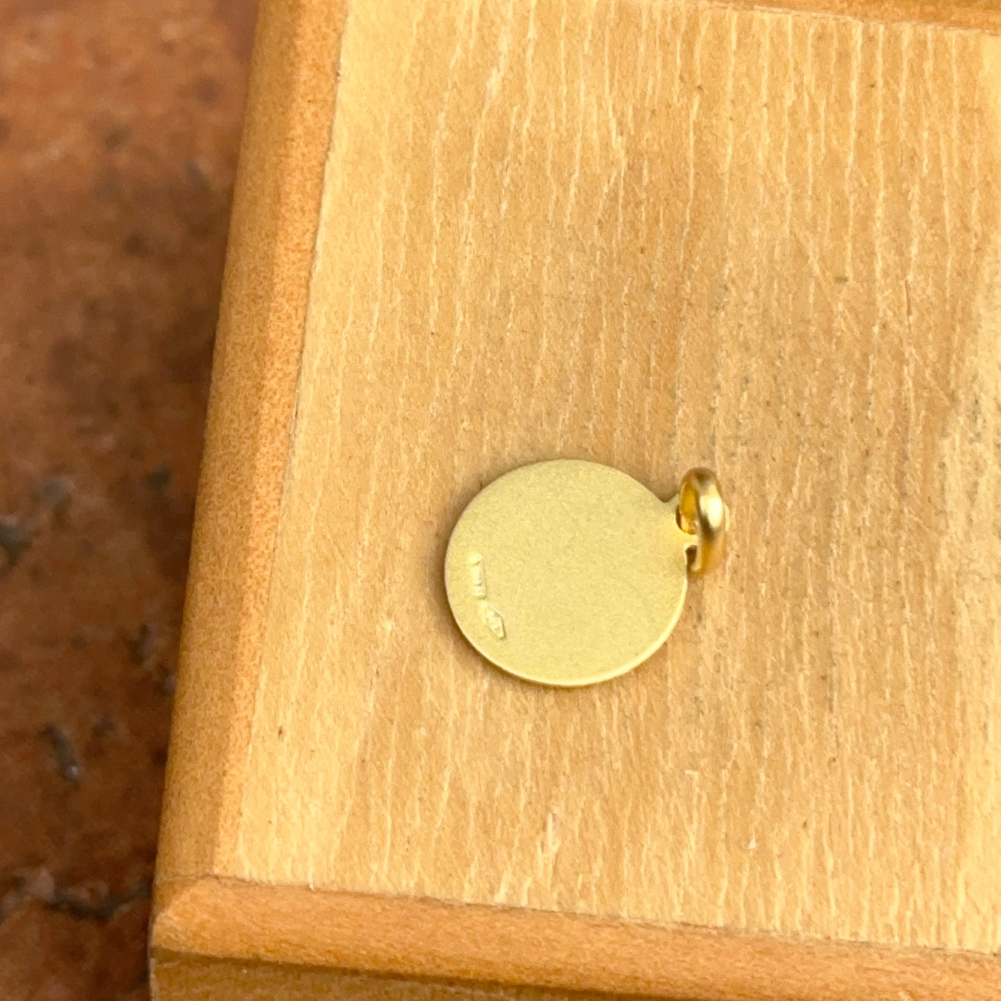 14KT Yellow Gold St. Peter and Paul Matte Medal Pendant Charm 10mm
