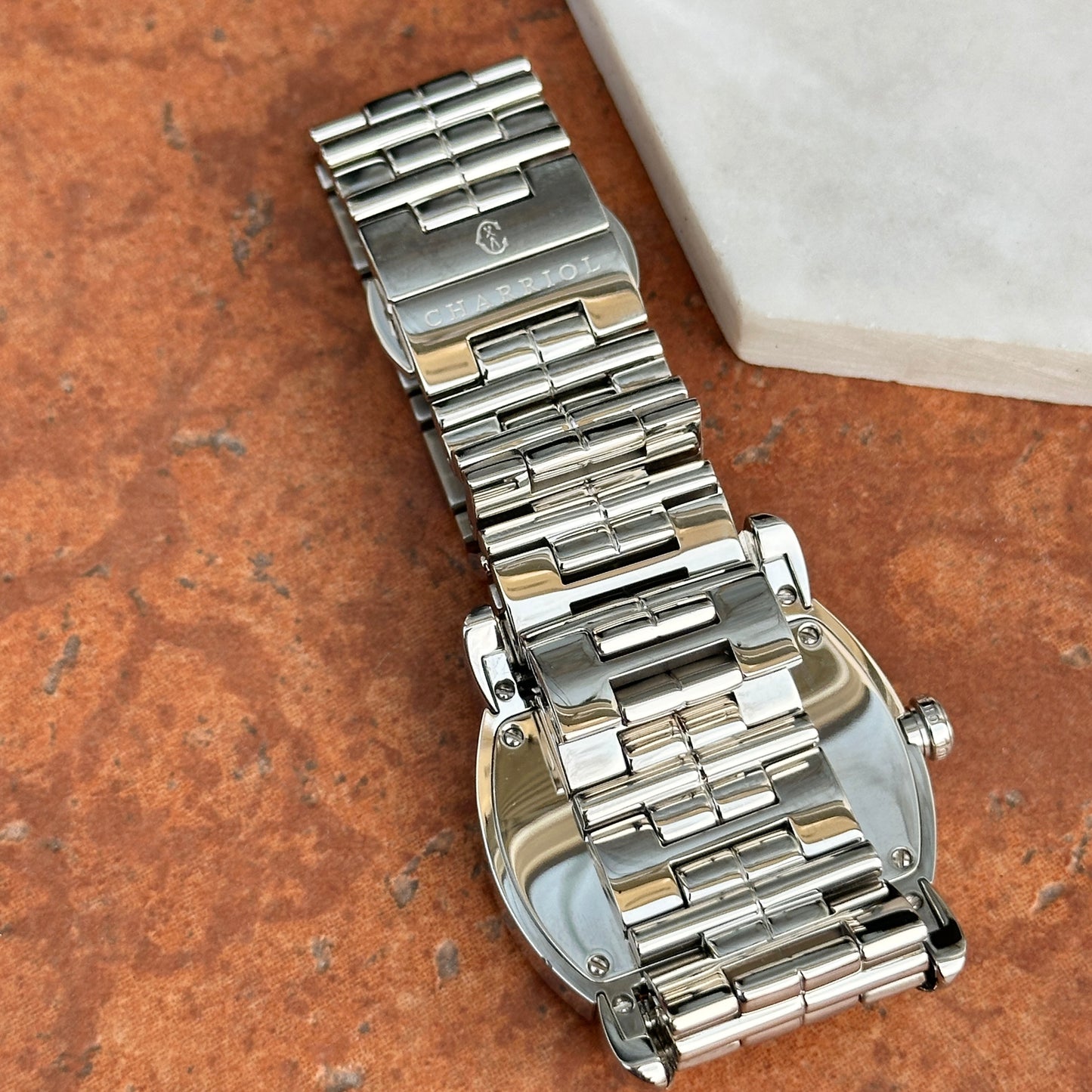 Phillipe Charriol Stainless Steel Kucha Watch Zebra Animal Print Dial