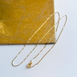 14KT Yellow Gold .50mm Box Chain Necklace