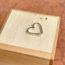 Load image into Gallery viewer, 10KT Yellow Gold Open Heart Snap-In Style Clasp