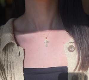 10KT Yellow Gold Detailed Crucifix Cross Pendant Charm