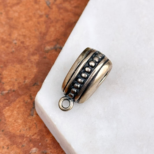 Sterling Silver Magnetic Reversible Design Pendant Hanger Enhancer