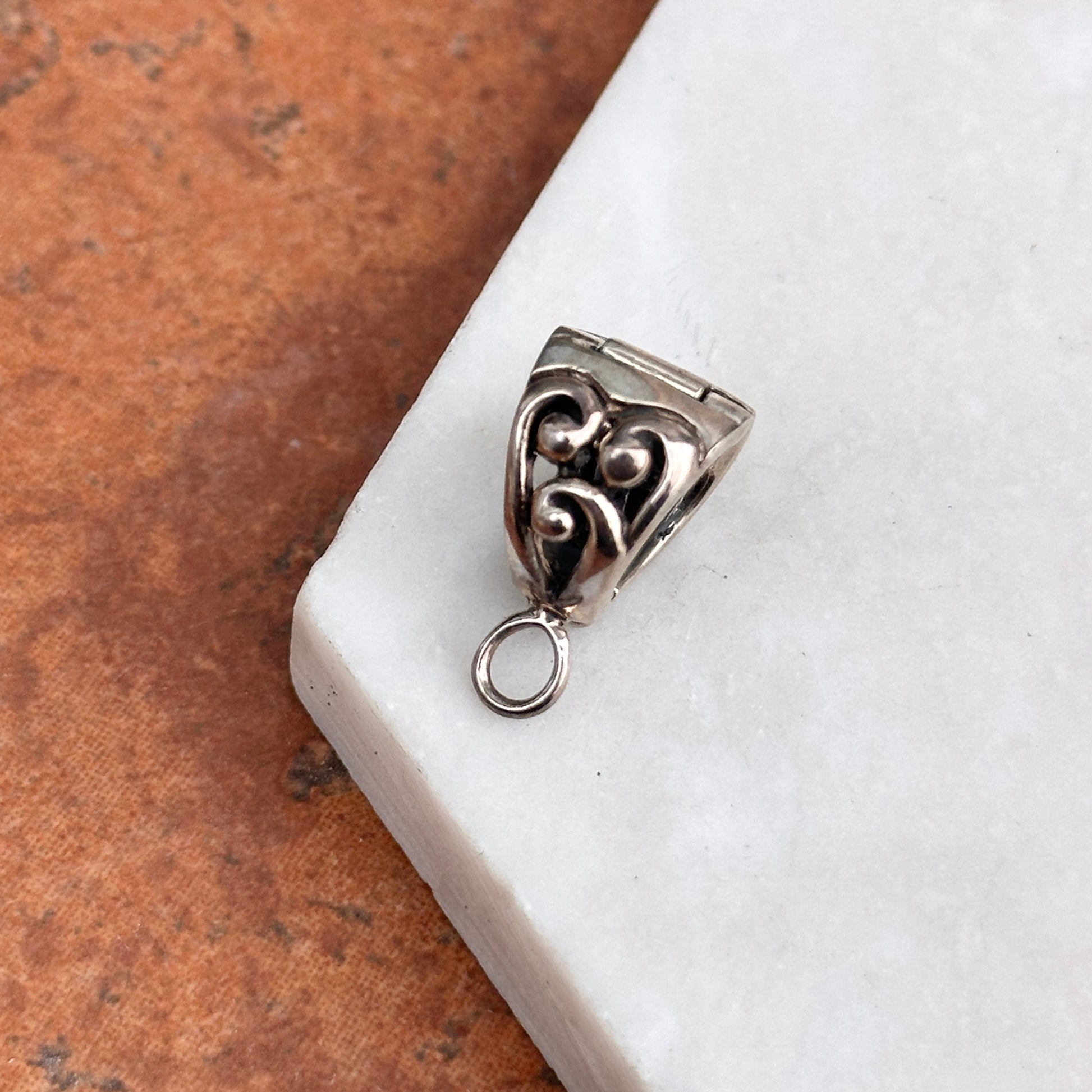 Sterling Silver Pendant Slide Enhancer Bail - LSJ