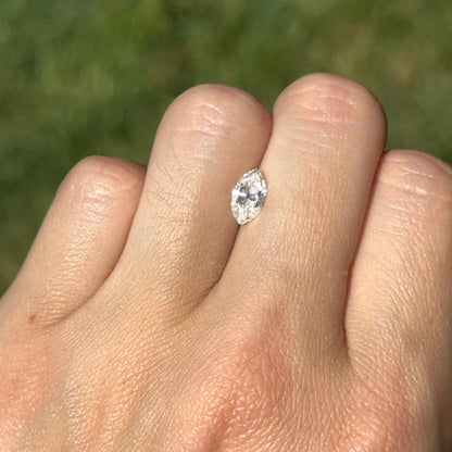 Estate .99 Carat Loose Mined Marquise Diamond G Color