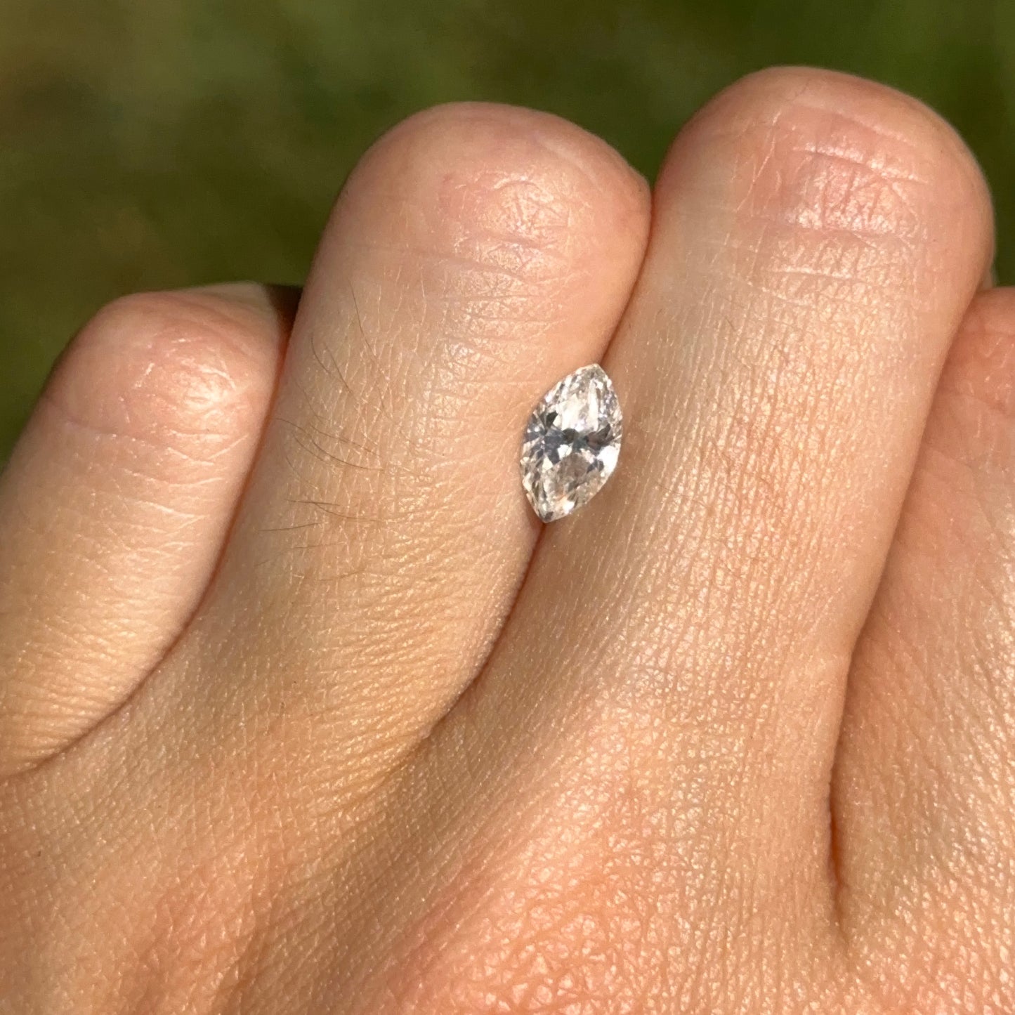 Estate .99 Carat Loose Mined Marquise Diamond G Color