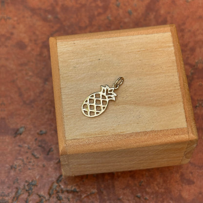 14KT Yellow Gold Pineapple Pendant Charm