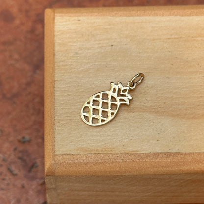 14KT Yellow Gold Pineapple Pendant Charm