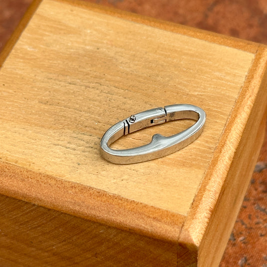 Stainless Steel Oval Pearl Shortener/ Pendant Enhancer