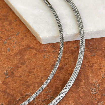 Stainless Steel Mesh Cord Necklace