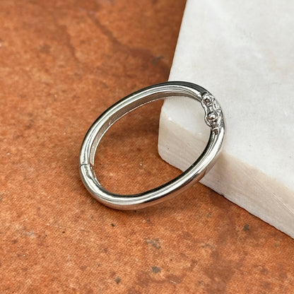 Sterling Silver Oval Pearl Shortener Clasp